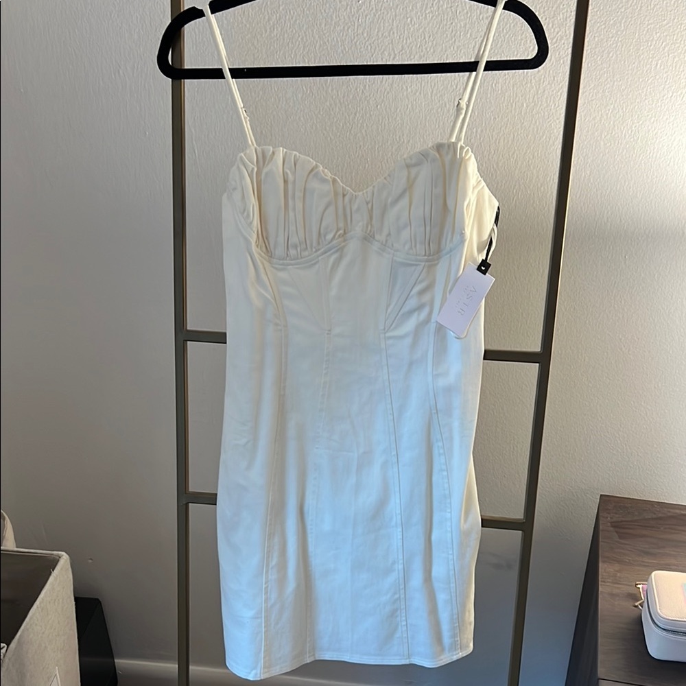BNWT ASTR The Label White Corset Dress